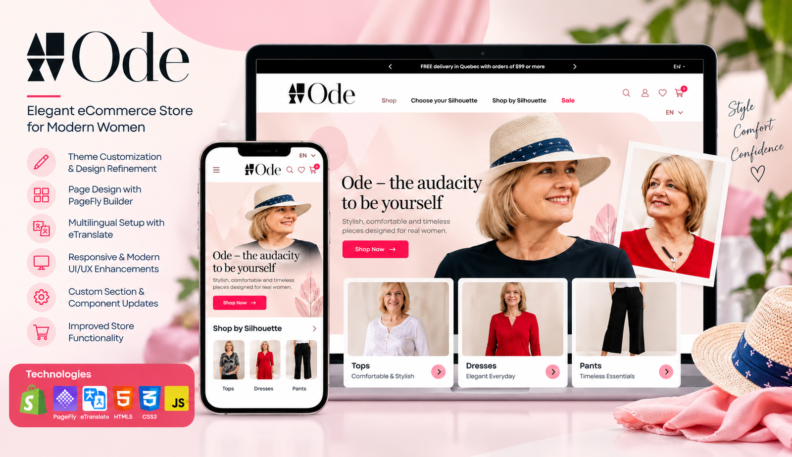 Customized Shopify Theme for Fashion Store